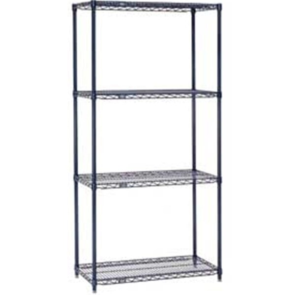 Designed To Furnish Nexelon Wire Shelving - Blue - 24 x 21 x 63 in. DE3494314 - main